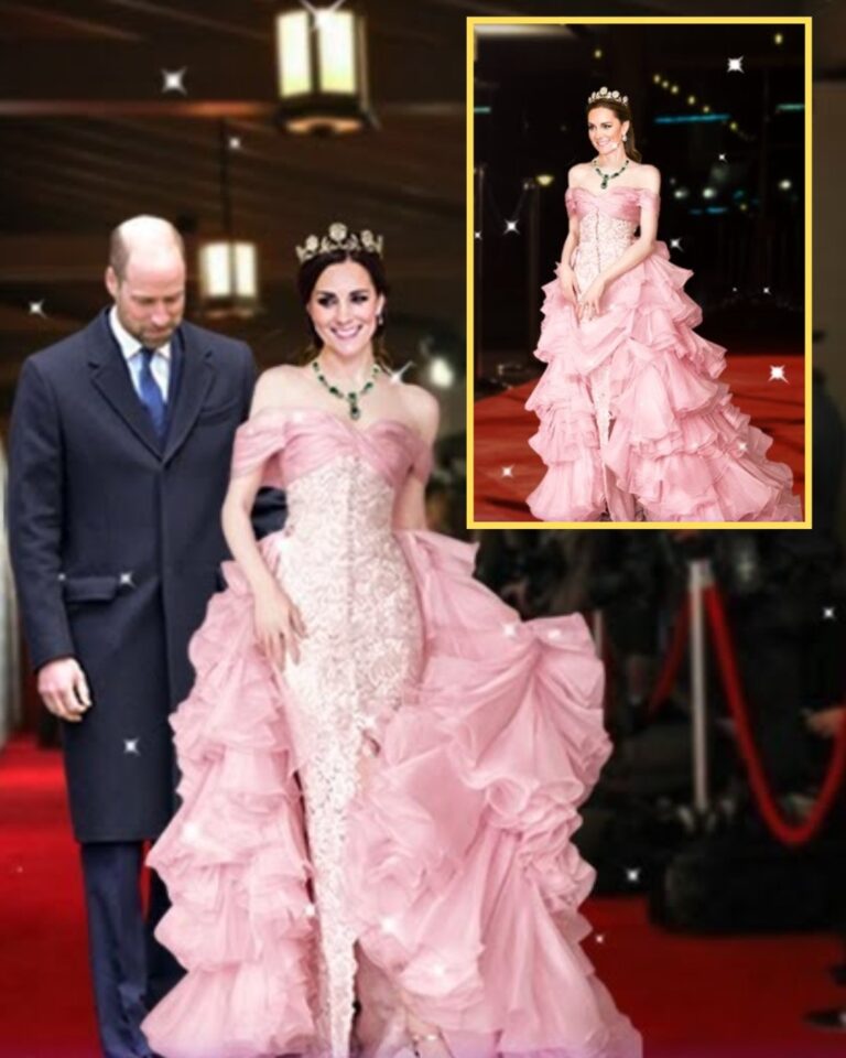 Waouh ! La princesse Catherine éblouit dans une élégante robe rose ...