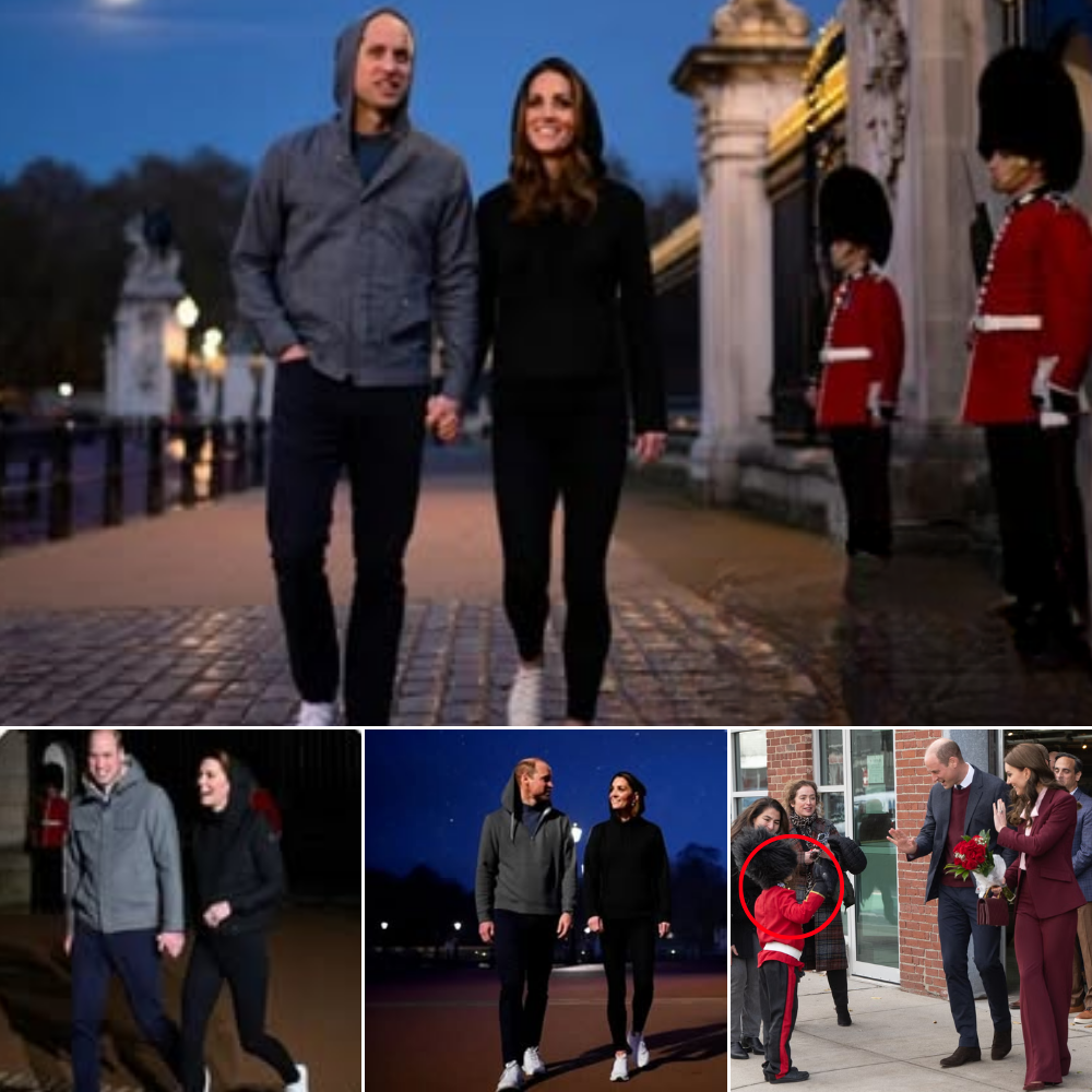 “Love Beyond the Crown”! The palace is silent. The children are asleep. The world thinks they are tucked away inside royal walls. But William and Kate have a secret.  Guards revealed that, disguised in hoodies, they sometimes sneak out at midnight to walk by the Thames — laughing, holding hands, teasing each other as though they were still students at St. Andrews