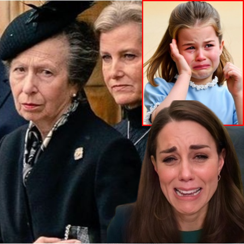 “‘With the deepest sorrow, we must inform you…’ Kate Middleton’s heart-wrenching speech shattered the dark night of Buckingham. Princess Anne comforted young Charlotte as the girl could no longer stand: ‘Oh my God, she…’”