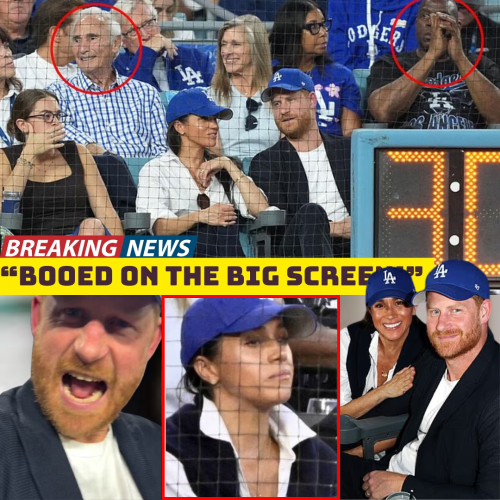 “BOOED ON THE BIG SCREEN!” — 56,000 Fans Turned On Harry And Meghan In A Brutal Public Humiliation That Left The Stadium Shaking.  What Was Supposed To Be A Glamorous “Date Night” At The World Series Quickly Spiraled Into A Disaster When The Sussexes Appeared On The Dodgers’ Kiss Cam — And The Crowd’s Reaction Was Anything But Regal.  Witnesses Say A Thunderous Wave Of Boos Rolled Through The Stadium As The Couple’s Faces Lit Up The Giant Screen. One Fan Posted: “Prince Harry And Meghan Markle Just Came On The Big Screen — And The Whole Place Booed. I’d Cry If That Happened To Me.”