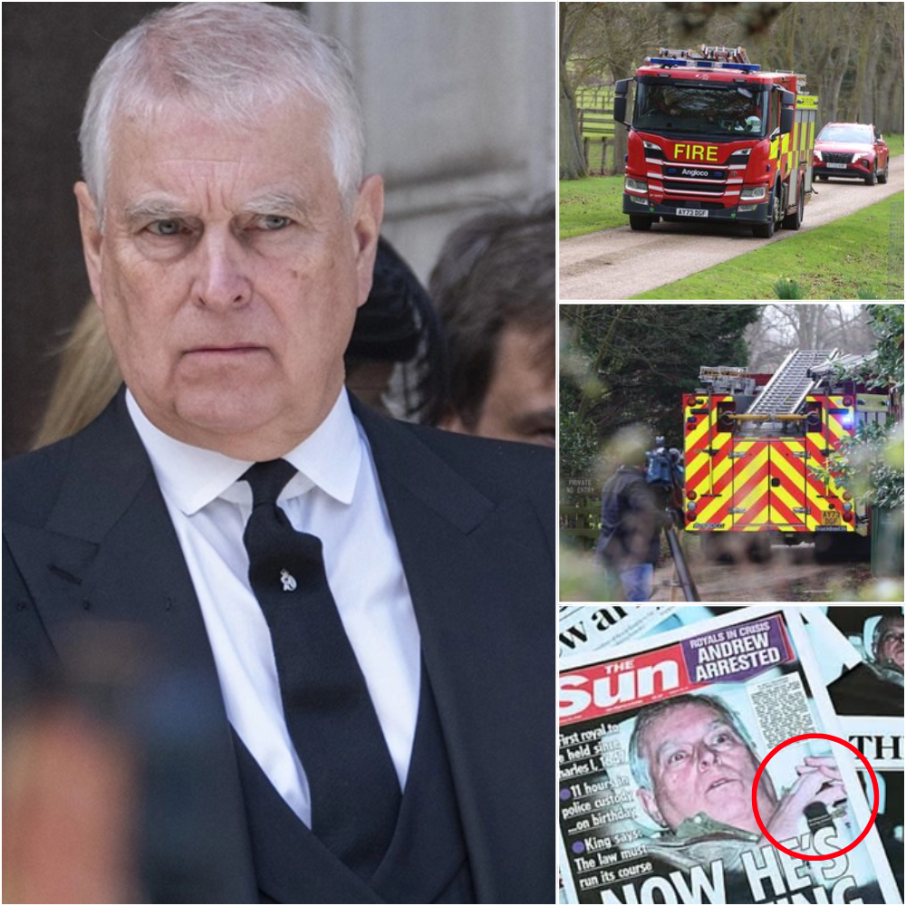 Multiple fire engines were seen racing toward the residence of Prince Andrew, triggering immediate alarm among neighbors and royal watchers alike.  Witnesses say flashing blue lights illuminated the normally quiet grounds as emergency crews entered the property under tight security. What stunned onlookers most was the sudden lockdown that followed — with gates reportedly sealed within minutes of the first engine’s arrival.  Officials have yet to confirm the cause of the response, and no formal statement has been released regarding possible damage or injuries. However, sources nearby described an unusual level of urgency compared to routine callouts, fueling speculation about what may have unfolded behind the walls.  Was it a precaution — or something far more serious?  The unanswered questions are only intensifying public curiosity as authorities remain tight-lipped.  Full details on what is known so far — and what witnesses claim they saw — are in the first comment below. 👇