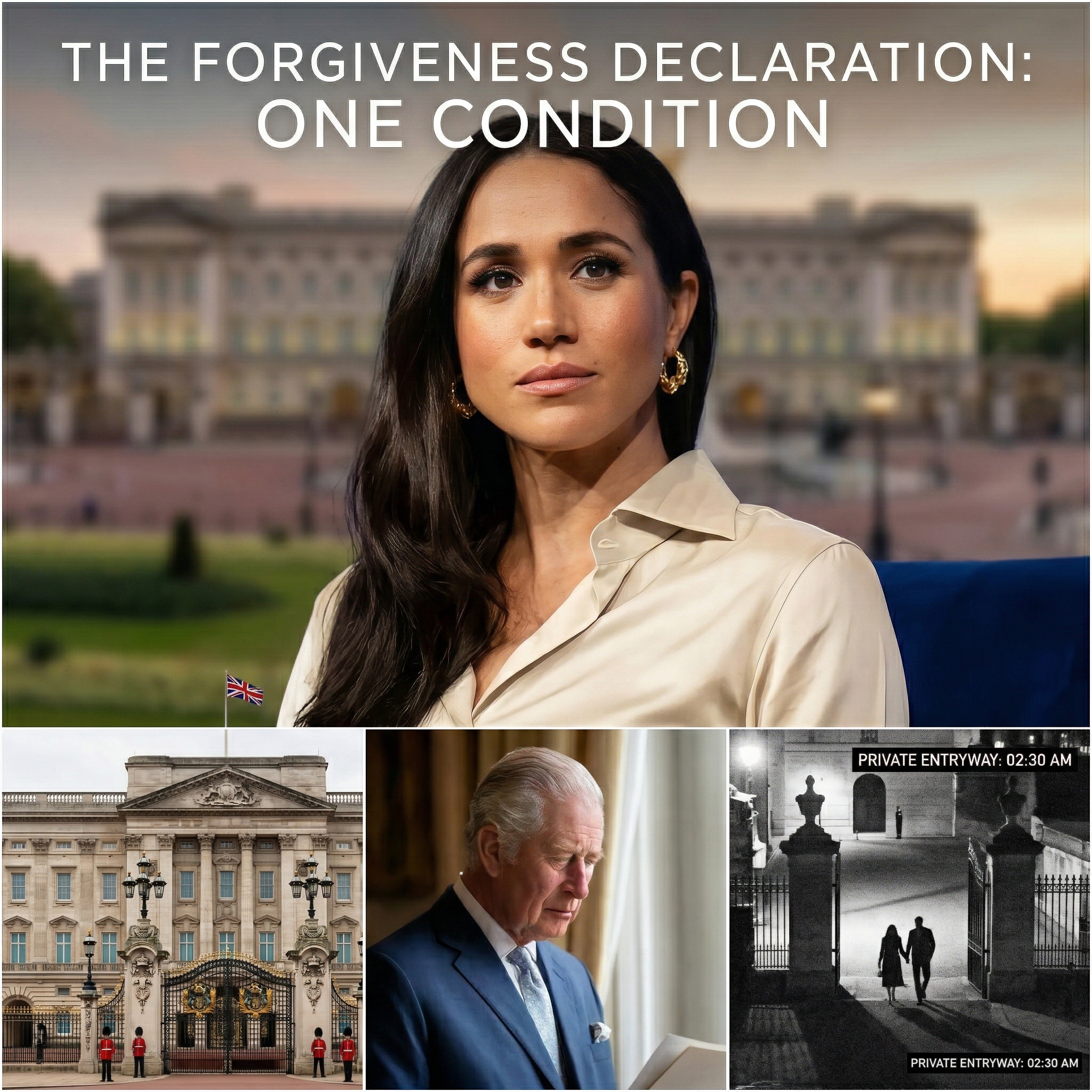 Meghan Markle has declared that she could forgive the British royal family and return to Buckingham Palace if King Charles III accepts one condition.