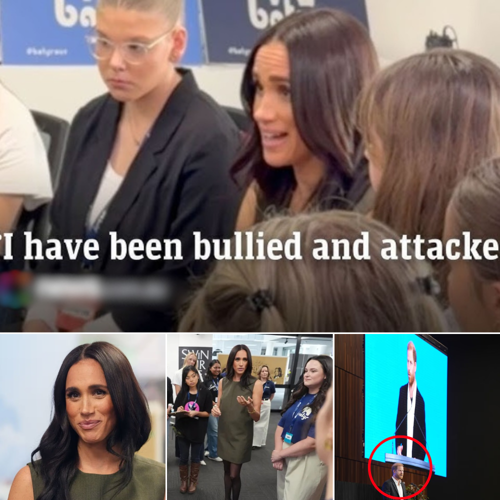 “I AM THE MOST BULLIED PERSON IN THE WORLD” – VIDEO OF THE MOMENT MEGHAN MARKLE STRUGGLED TO SMILE WITH TEARY EYES WHILE SPEAKING ABOUT 10 YEARS OF “ONLINE HELL”!