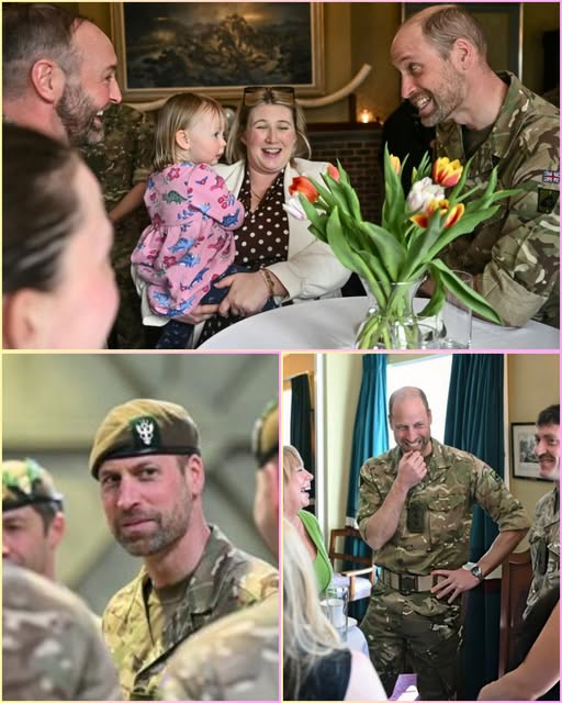 “🚨 One sentence from Prince William left hardened soldiers speechless… and proved he’s ready to be King! 👑 Yesterday at Bulford Camp, the Prince of Wales swapped his suit for full camouflage, spending the day with troops and their families from the Mercian Regiment — listening to their stories, sharing laughs, and honoring their sacrifices after a tough NATO mission in Estonia. But it was just ONE simple line he said that had everyone talking. No scripted speech. No grand announcement. Just raw, heartfelt words that showcased true leadership. See full details below👇”