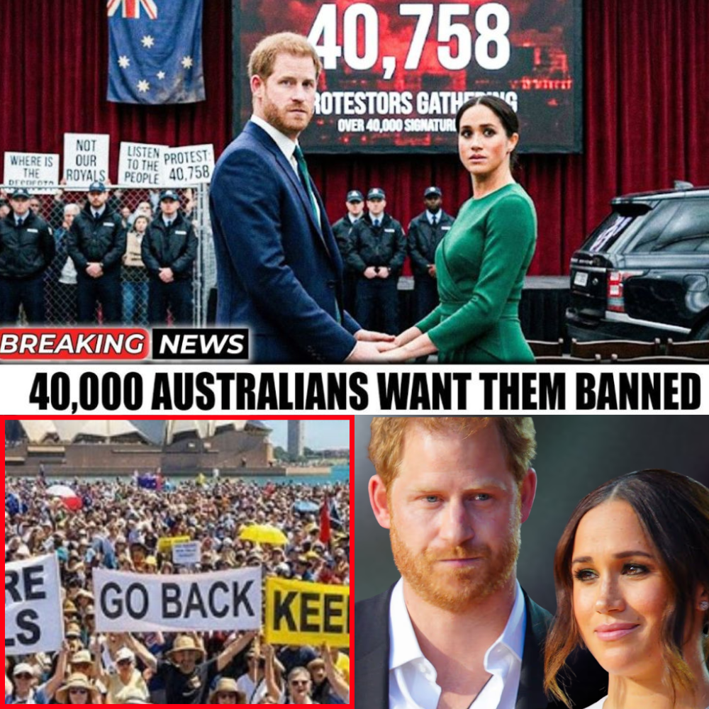 THE GREAT REBELLION DOWN UNDER: AUSTRALIA ERUPTS IN FURY AS 40,000 ANGRY CITIZENS SIGN EXPLOSIVE “ANTI-MEGHAN” PETITION, FORCING PRINCE HARRY INTO A HUMILIATING PUBLIC RETREAT AS THE SUSSEX BRAND IS DECLARED “PERSONA NON GRATA” ACROSS THE CONTINENT