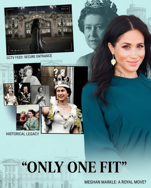 “🚨 “”FIT FOR THE CROWN””—Meghan Markle Triggers Palace Crisis With Shocking Queen Claim! What began as a personal rivalry has now become a terrifying threat to the British monarchy as Meghan Markle officially declares herself the rightful choice for the throne. Tensions reached a breaking point this morning when she allegedly released a list of five reasons why the current leadership is failing. Palace officials are reportedly in emergency meetings as her bold confidence threatens to rewrite the future of the Royal Household. Moments later, investigators revealed that a specific meeting between Meghan and high-profile international leaders has officially shifted the narrative. Within minutes, social media erupted with theories about why she chose this exact moment to challenge the King. And when the details of the “”private document”” sent from Montecito to London finally came out… the internet completely exploded. WATCH THE LEAKED CCTV OF THE PALACE EMERGENCY MEETING HERE:”
