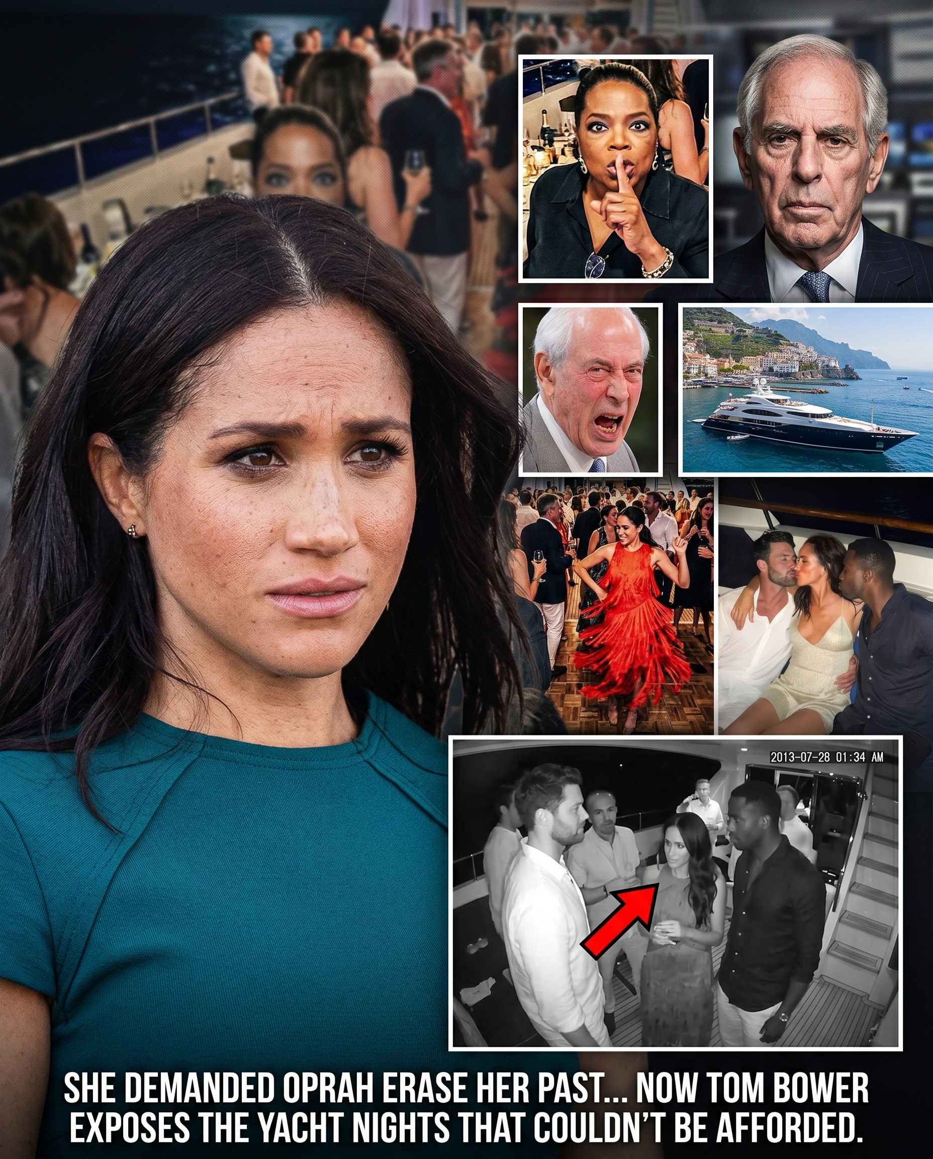 Tom Bower Exposes Meghan’s Demand to Oprah: The Unaffordable Yacht Nights and Secret Networking That Shaped Her Royal Path.