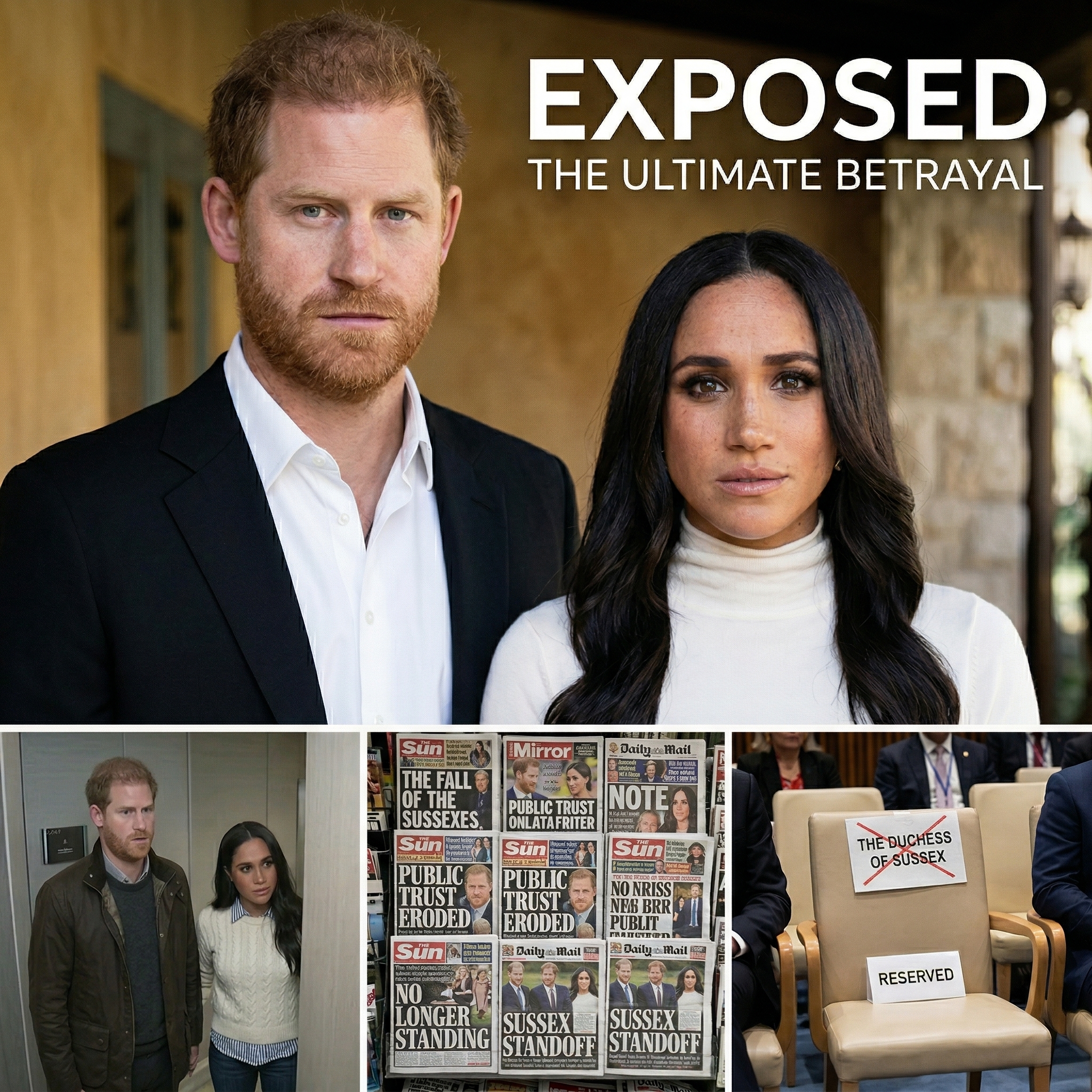 MEDIA TURN AGAINST THEM — NO NEWSPAPER IS STANDING WITH THE SUSSEXES AFTER REALIZING THIS… Fury erupts as Meghan Markle blames the Royal Family for her failures in a shocking new magazine cover. The couple have gone too far with their actions, reportedly even approaching editorial offices and making demands that go against journalistic integrity. Meanwhile, in the UK, Harry appears to be waging a battle against an entire industry. And this very move has marked the beginning of a wider shift — as major newspapers start distancing themselves from Harry and Meghan…