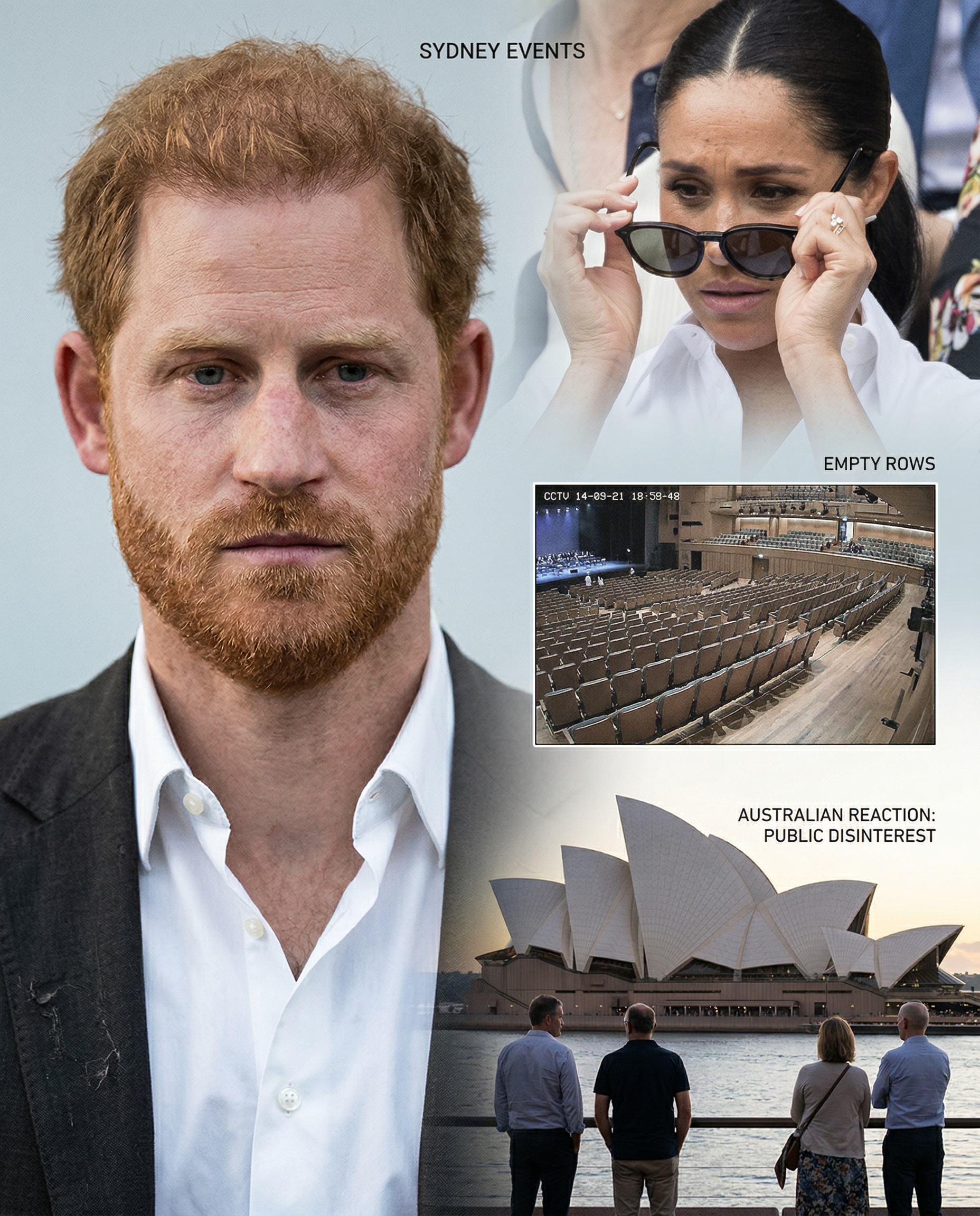 EMPTY SEATS, POOR SALES — Harry and Meghan left shocked as no one is willing to pay $3,000 to sit and watch the couple shine during their appearance in Australia. But the worst blow came when Harry hit a new low in his career, as Australians were asked about the couple — and their answer was only one.